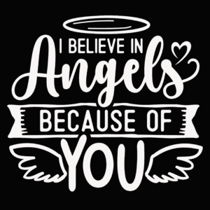 I Believe In Angels Window Decal