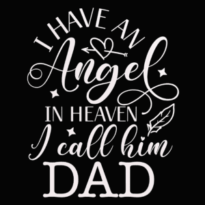 Angel Dad Window Decal